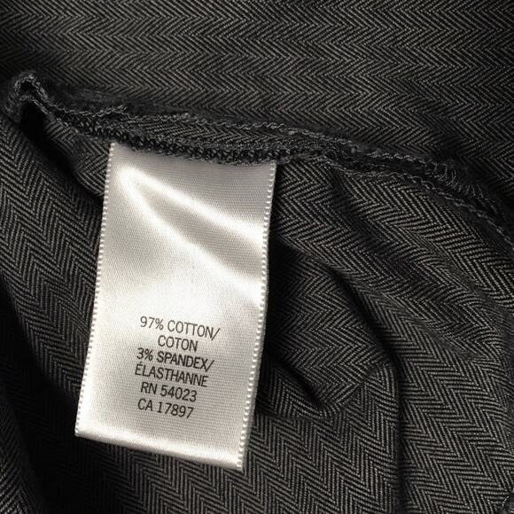 Banana Republic Factory Pencil Skirt Grey Stripe Women's 0 Stretch Cotton Career - Picture 6 of 9